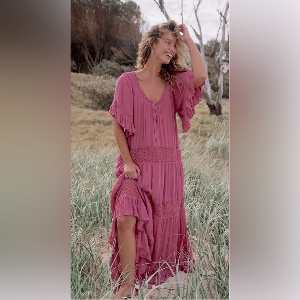 Free People Dream On Maxi Dress Small💞